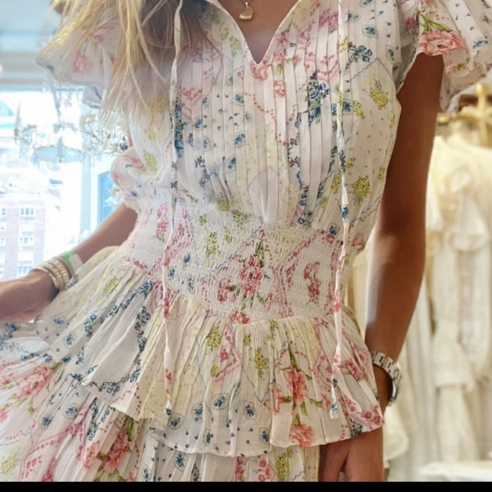 LoveShackFancy Audette mini dress